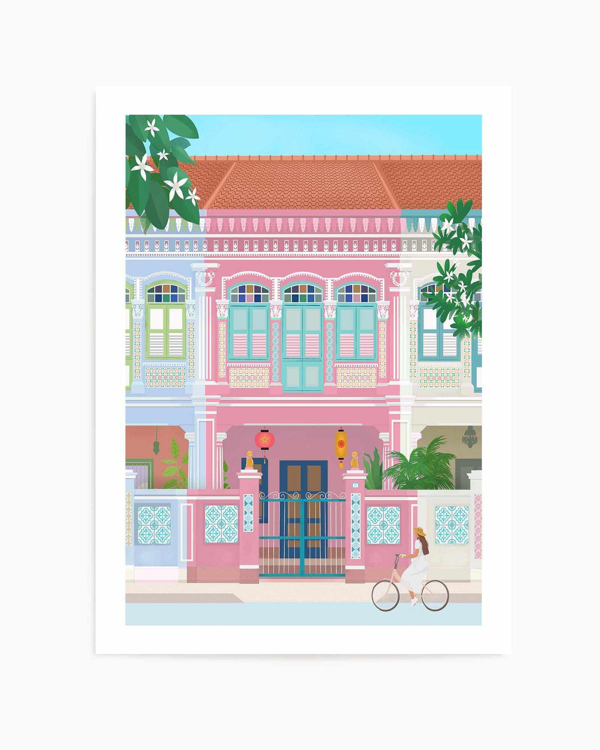 Singapore By Petra Lizde | Art Print from Olive et Oriel where you can shop wallpaper and artworks online