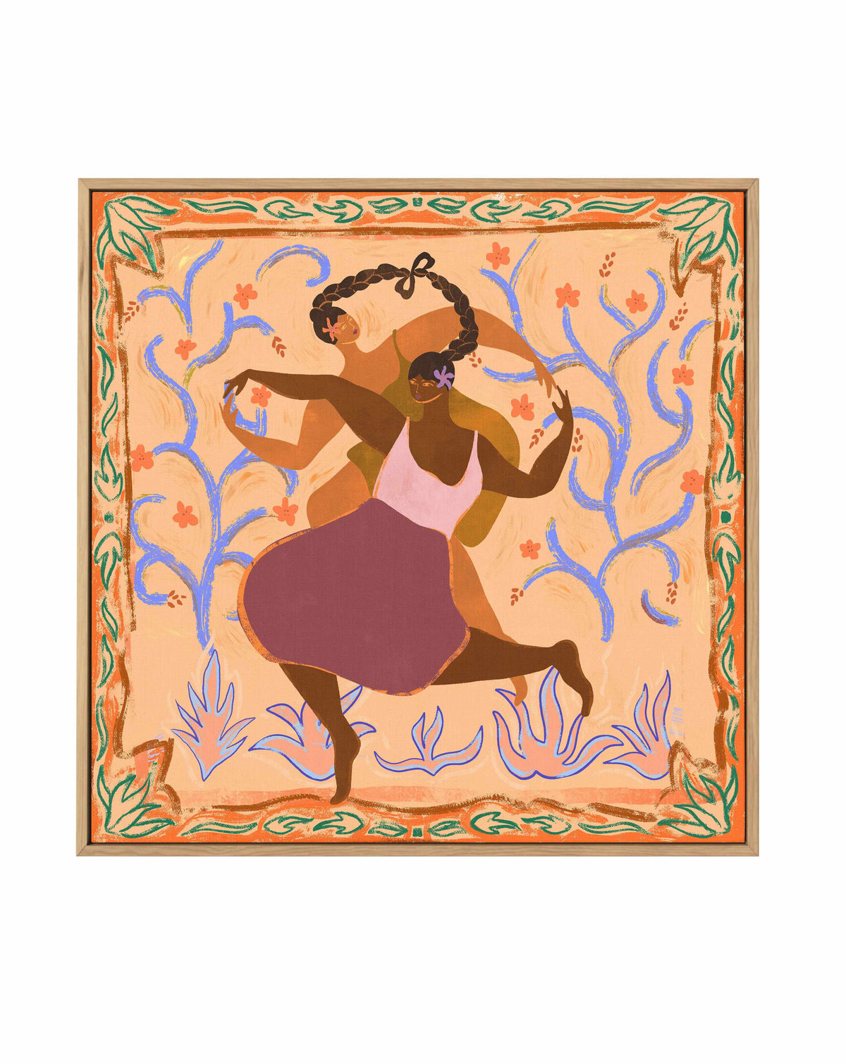 Sisterhood 2 by Arty Guava | Framed Canvas Art Print from Olive et Oriel where you can shop wallpaper and artworks online
