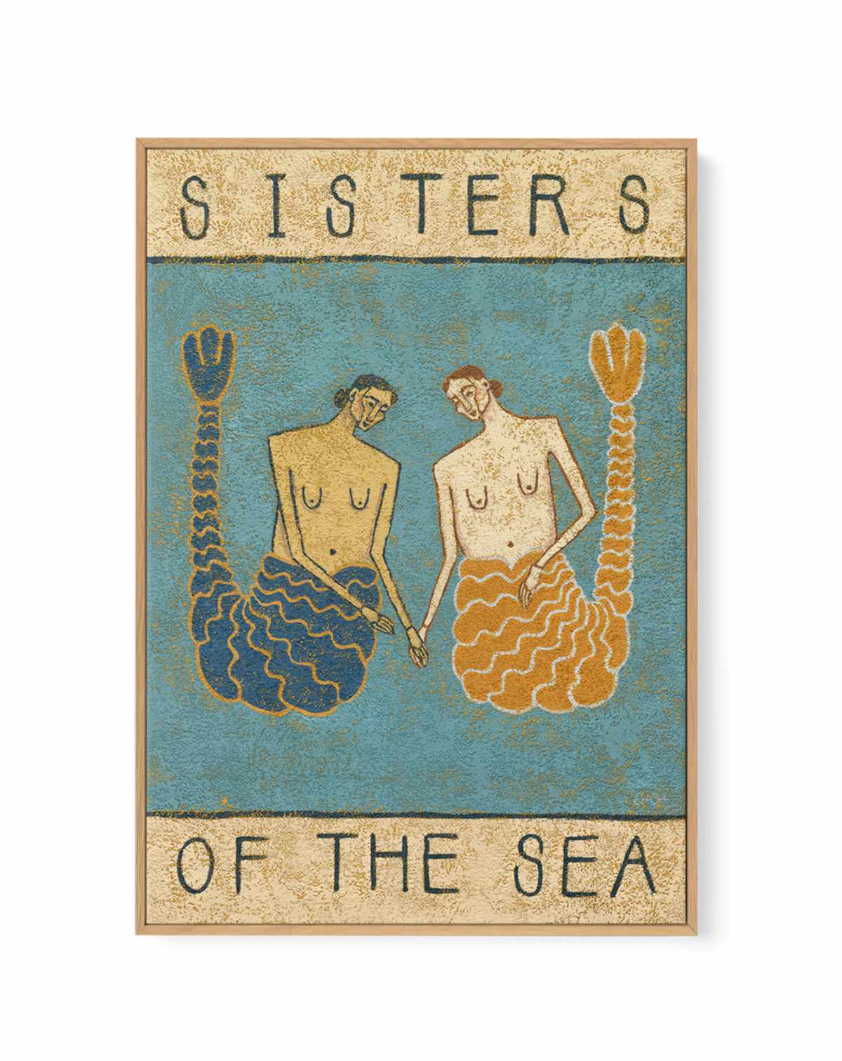 Sisters of the Sea by Julie Celina | Framed Canvas Art Print from Olive et Oriel where you can shop wallpaper and artworks online