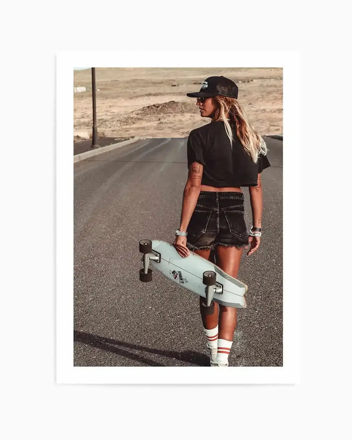 Skater Girl by Marina Brisset Art Print from Olive et Oriel where you can shop wallpaper and artworks online