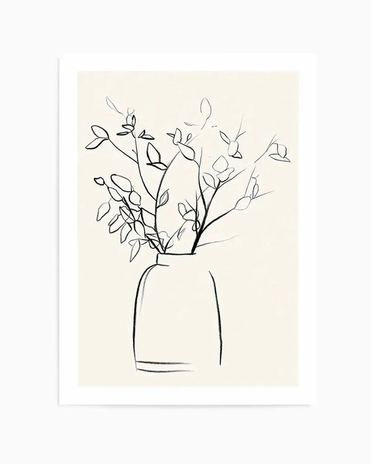 Sketched Flowers I Art Print from Olive et Oriel where you can shop wallpaper and artworks online