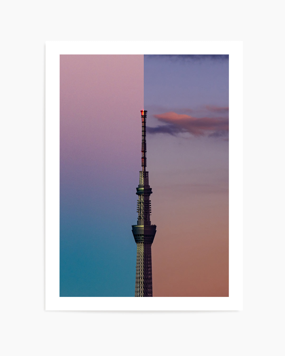 Skytree Sunset Gradient by Sakashita | Art Print