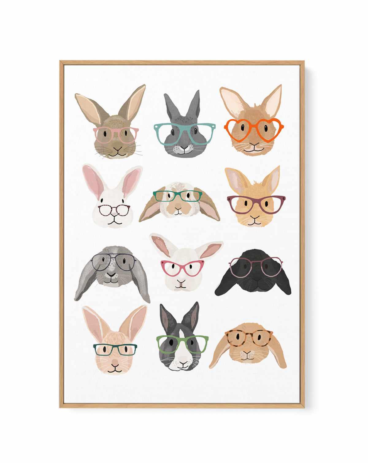 Smarty Bun | Framed Canvas Art Print from Olive et Oriel where you can shop wallpaper and artworks online