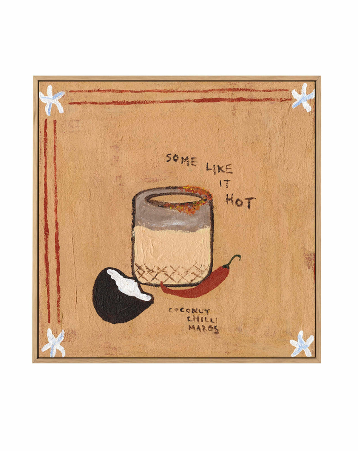 Some Like it Hot by Britney Turner | Framed Canvas Art Print from Olive et Oriel where you can shop wallpaper and artworks online