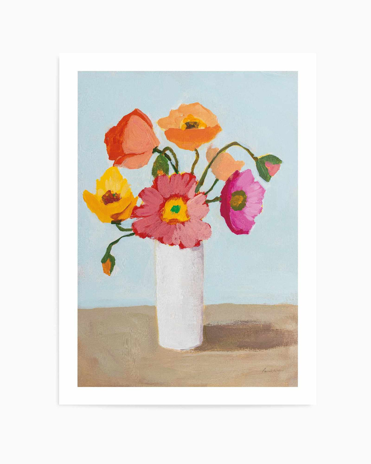 Sorbet Poppies III | Art Print from Olive et Oriel where you can shop wallpaper and artworks online