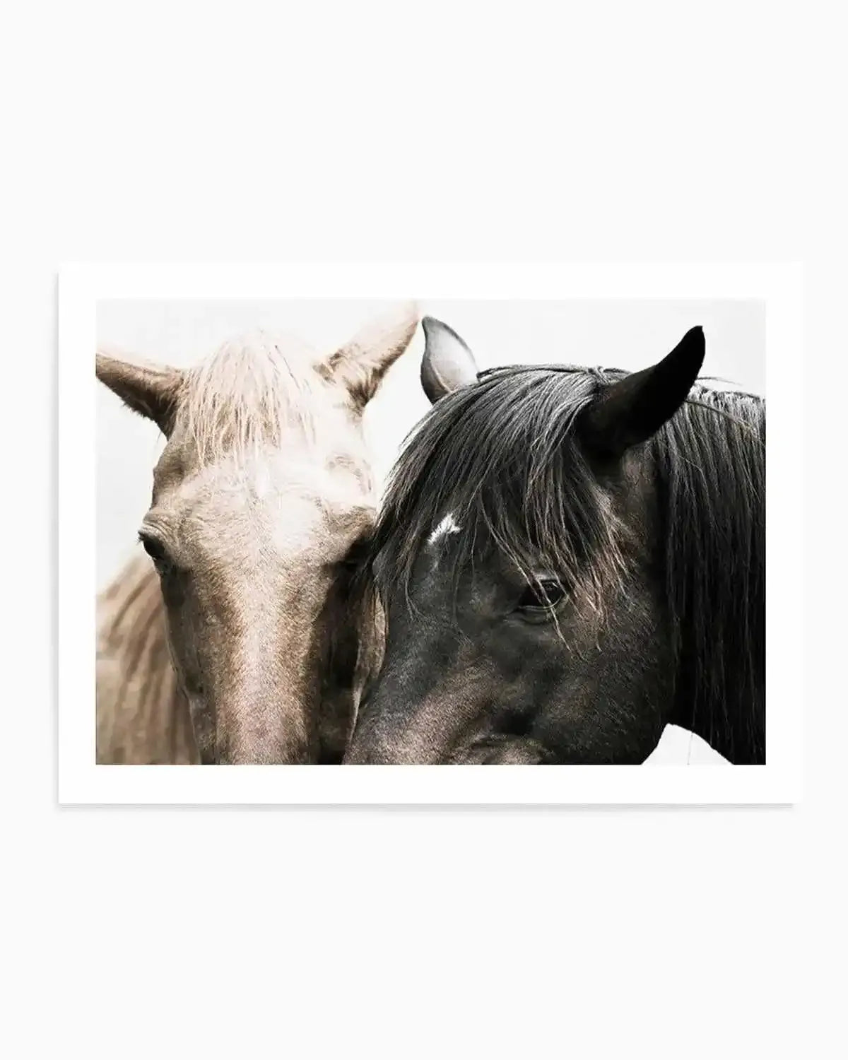 Soulmates Horses Art Print art print, framed