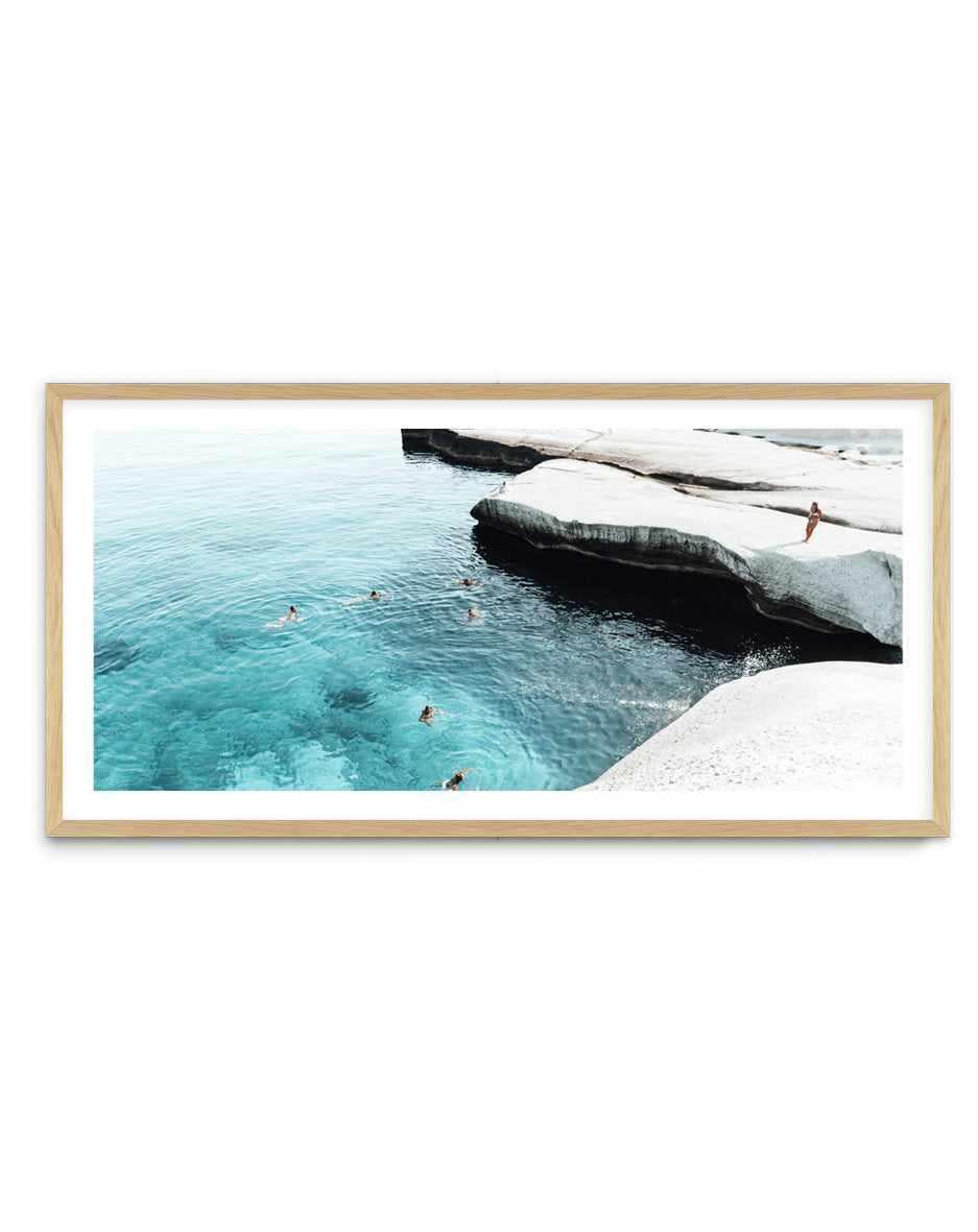 Splash Club, Milos | Panoramic Art Print from Olive et Oriel where you can shop wallpaper and artworks online