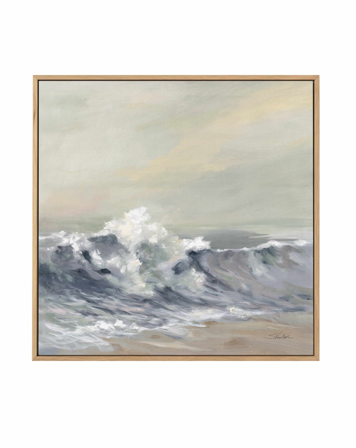 Splashing Wave | Framed Canvas Art Print from Olive et Oriel where you can shop wallpaper and artworks online