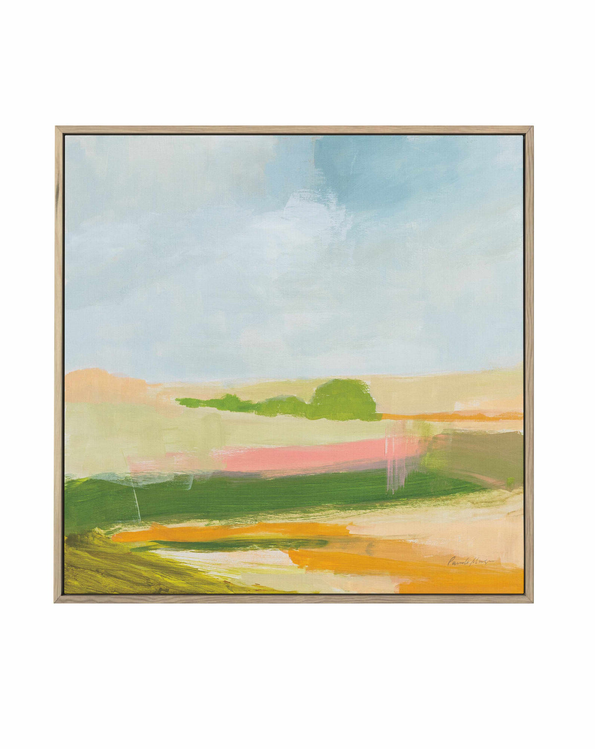Spring Green | Framed Canvas Art Print from Olive et Oriel where you can shop wallpaper and artworks online
