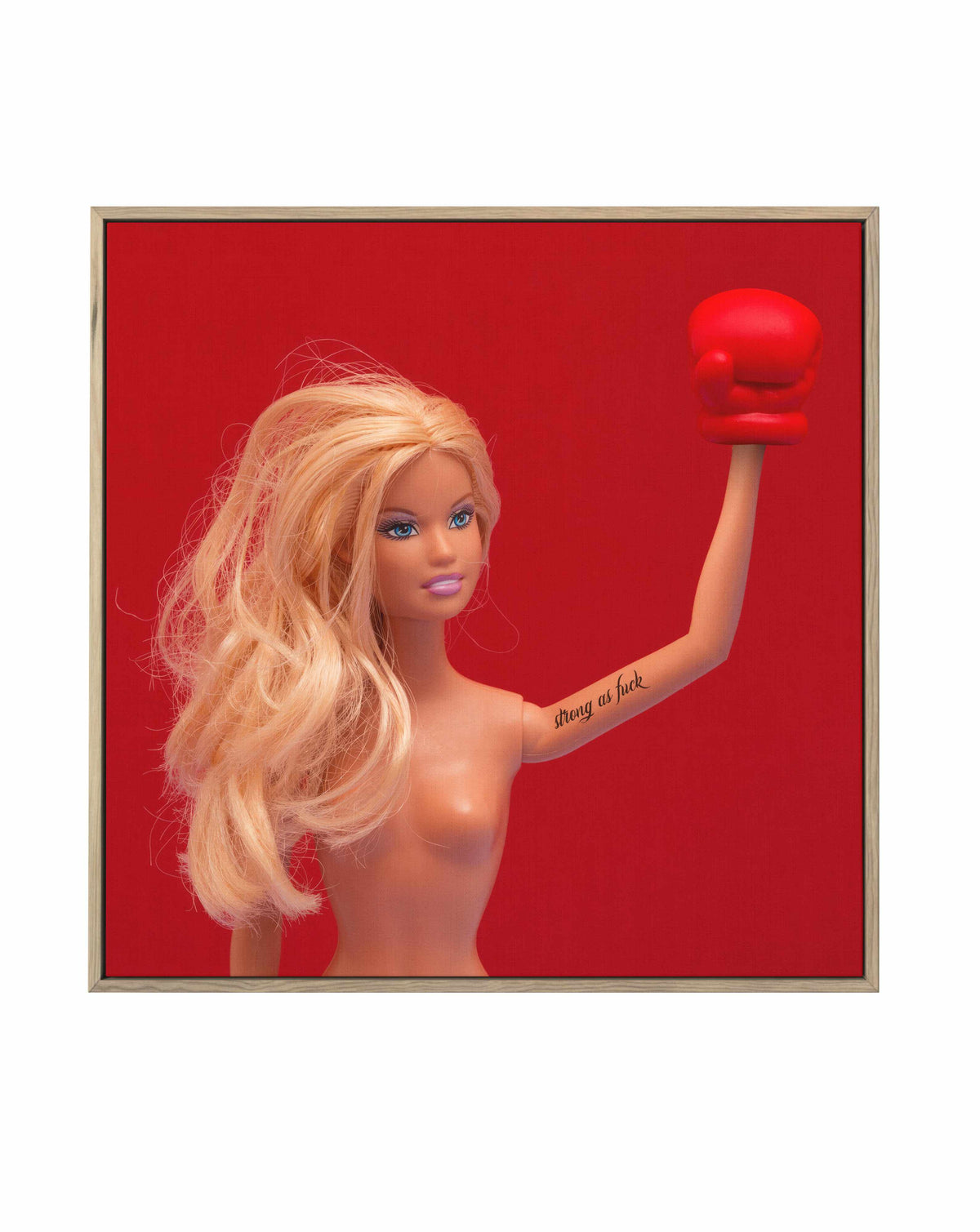 Strong AF by Julia Ramiro | Framed Canvas Art Print from Olive et Oriel where you can shop wallpaper and artworks online