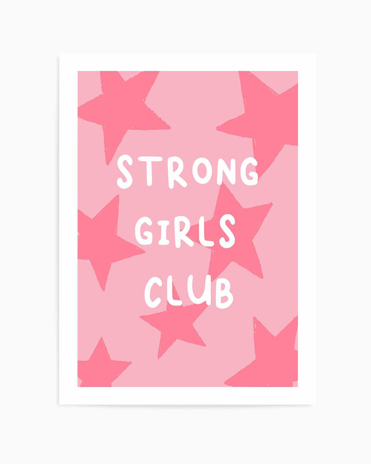 Strong Girls Club | Art Print from Olive et Oriel where you can shop wallpaper and artworks online
