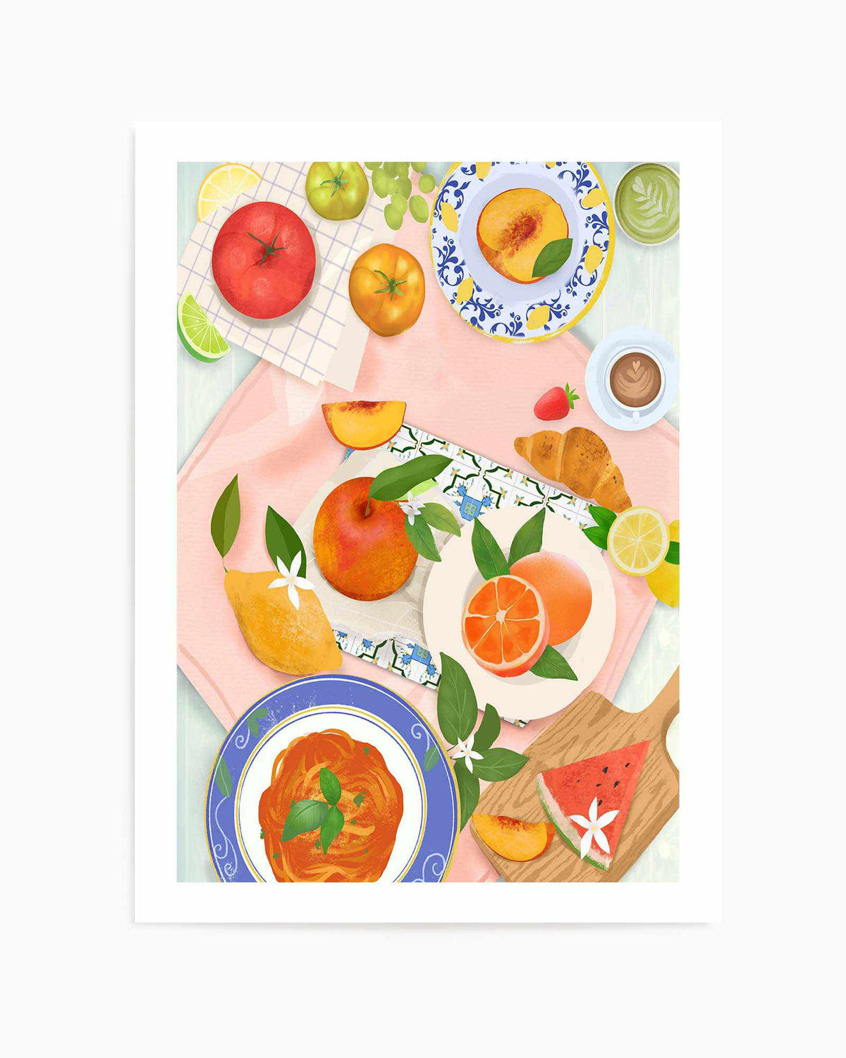 Summer Brunch by Petra Lizde | Art Print from Olive et Oriel where you can shop wallpaper and artworks online