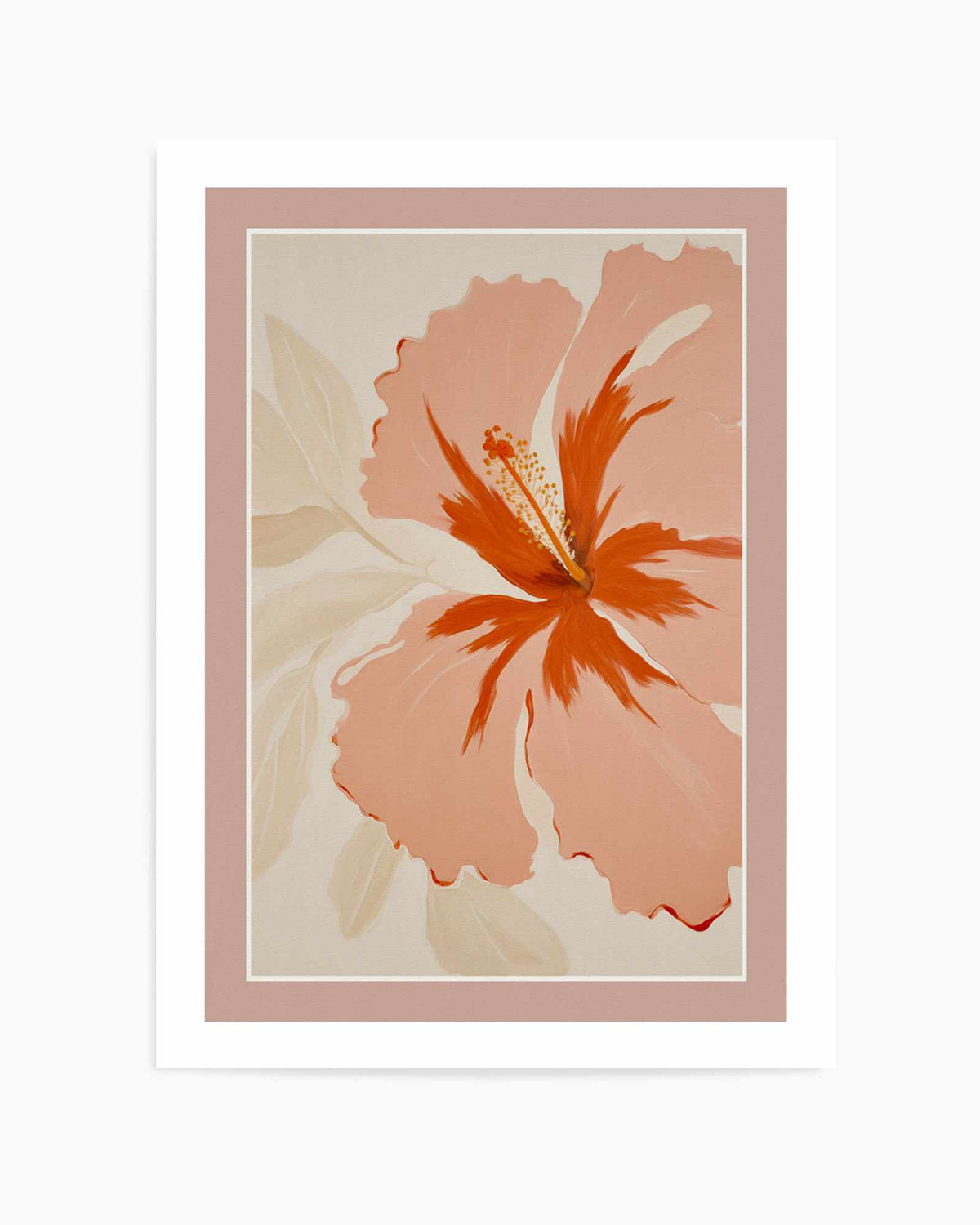 Summer Hibiscus I | Art Print from Olive et Oriel where you can shop wallpaper and artworks online