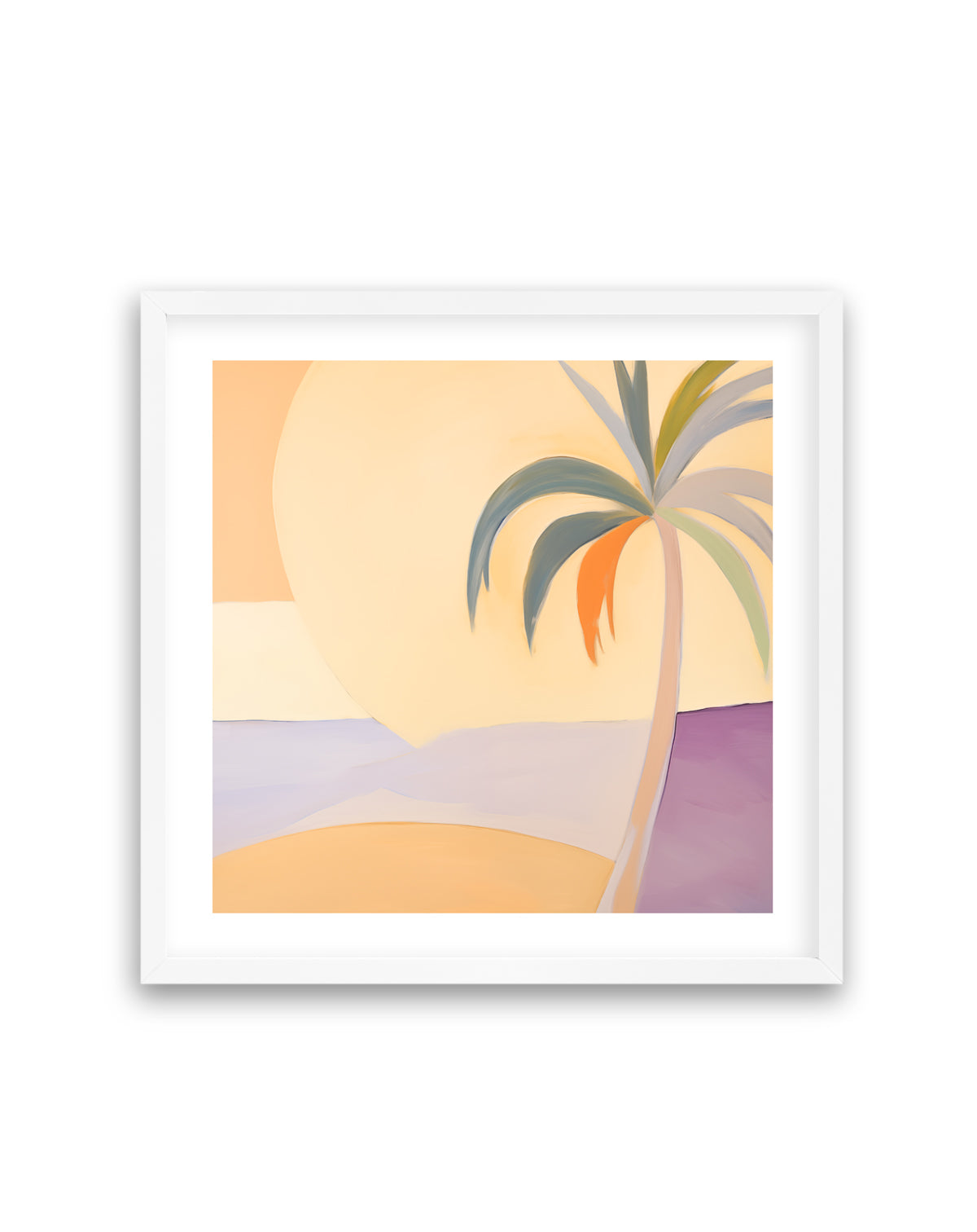 Summer Palm | White Framed Artwork | CLEARANCE from Olive et Oriel where you can shop wallpaper and artworks online