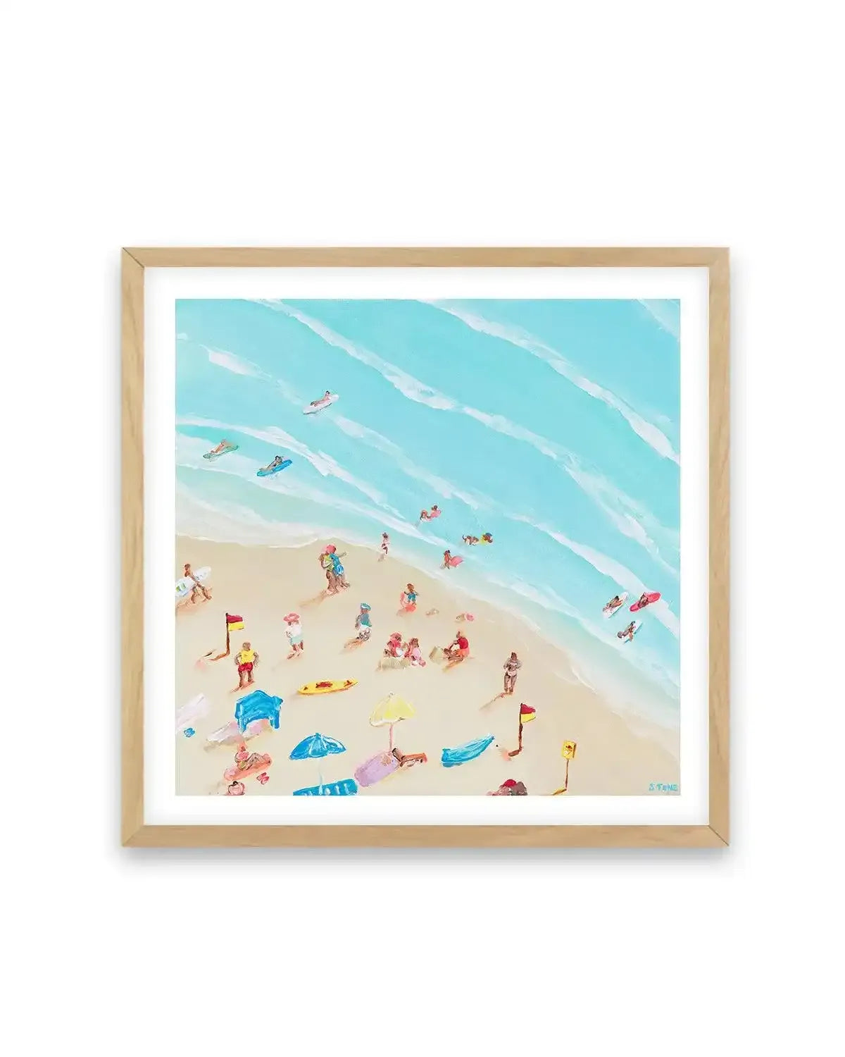 Summer in Bondi by Belinda Stone Art Print from Olive et Oriel where you can shop wallpaper and artworks online