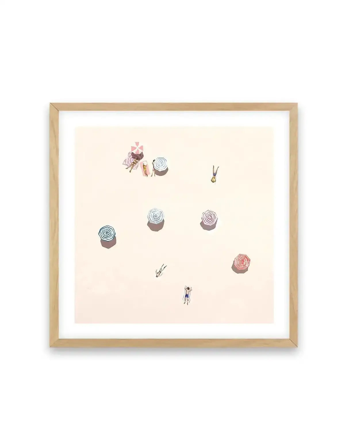 Sunny Daze I SQ Art Print-PRINT-Olive et Oriel-Simmo-70x70 cm | 27.5" x 27.5"-Oak-With White Border-Buy-Australian-Art-Prints-Online-with-Olive-et-Oriel-Your-Artwork-Specialists-Austrailia-Decorate-With-Coastal-Photo-Wall-Art-Prints-From-Our-Beach-House-Artwork-Collection-Fine-Poster-and-Framed-Artwork