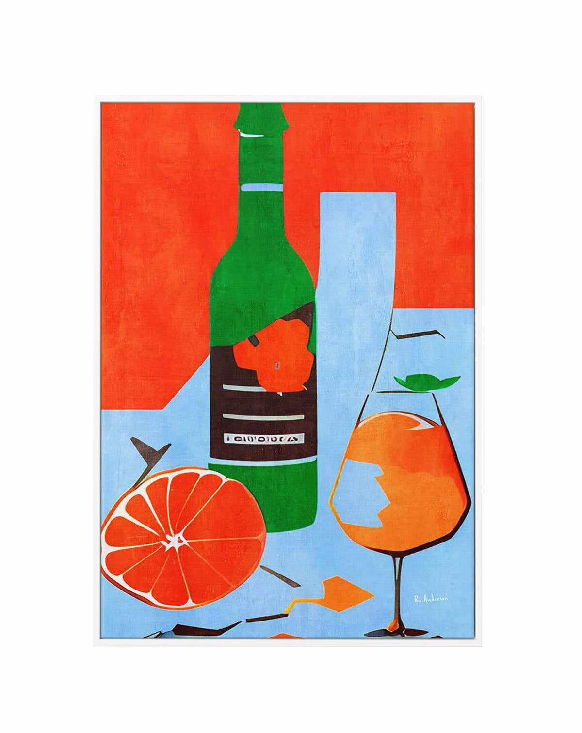 Sunny Picnic In the Park By Bo Anderson | Framed Canvas Art Print from Olive et Oriel where you can shop wallpaper and artworks online
