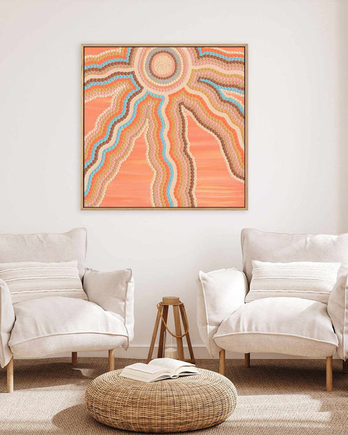 Sunsets by Karissa Undy | Framed Canvas Art Print