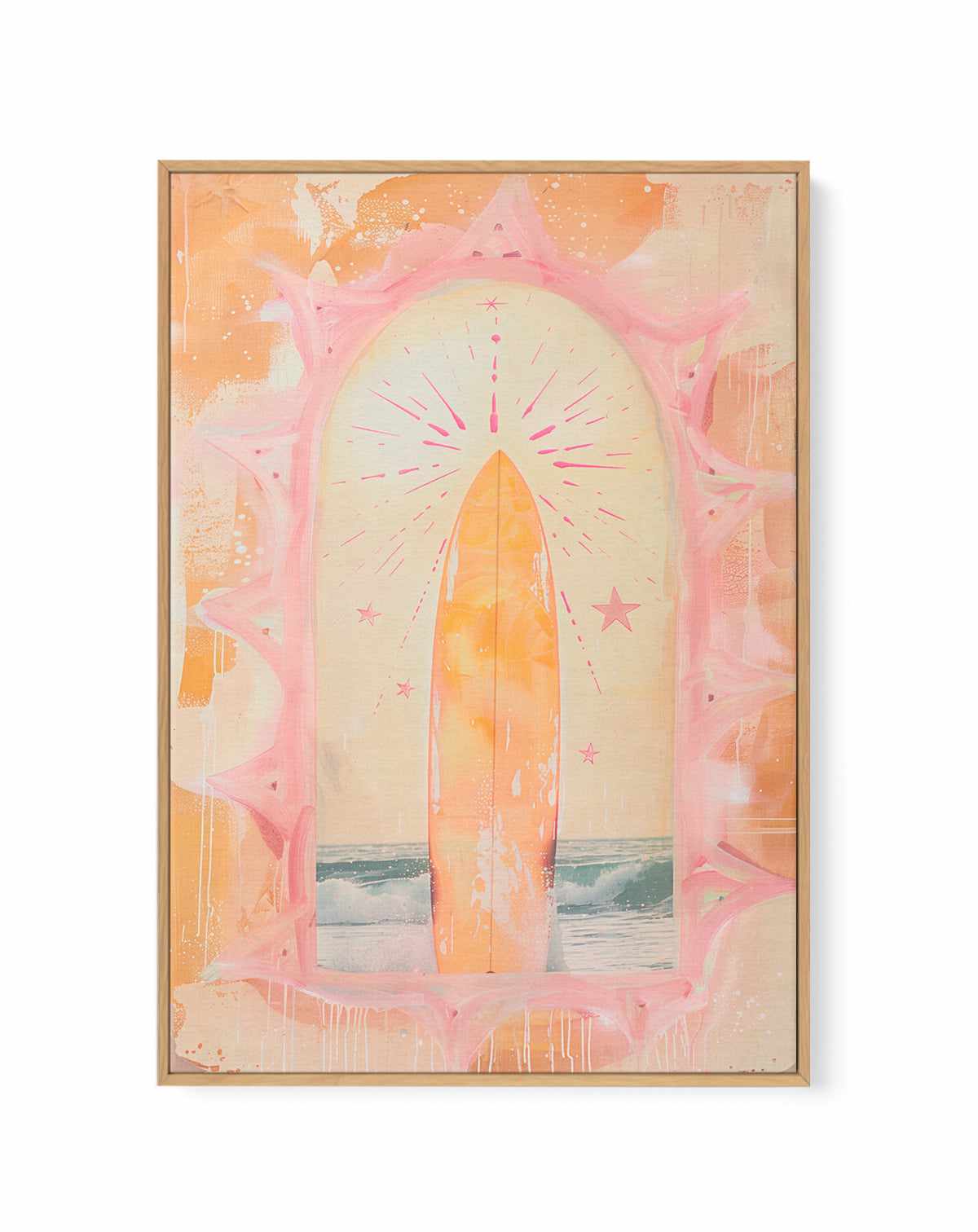 Surf Arch I | Framed Canvas Art Print from Olive et Oriel where you can shop wallpaper and artworks online