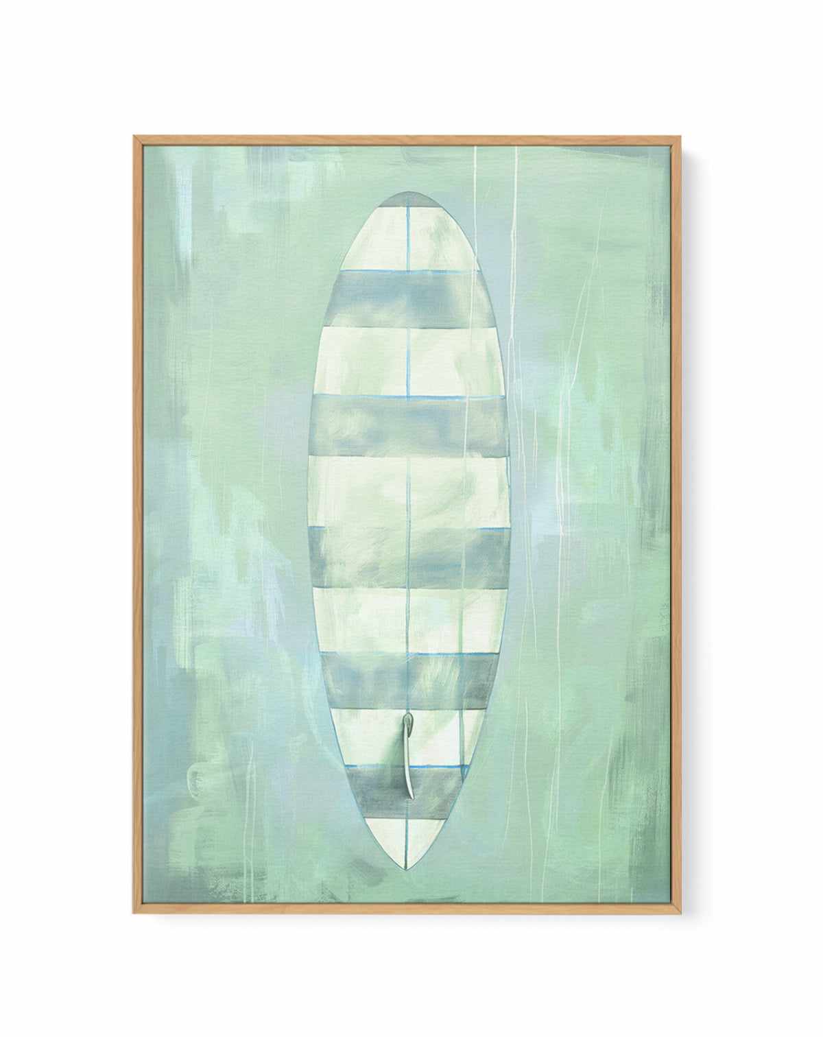 Surf Board Stripes | Framed Canvas Art Print from Olive et Oriel where you can shop wallpaper and artworks online
