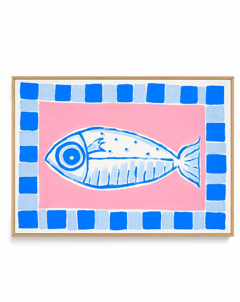 Taverna by Teena Zerefos | Framed Canvas Art Print from Olive et Oriel where you can shop wallpaper and artworks online