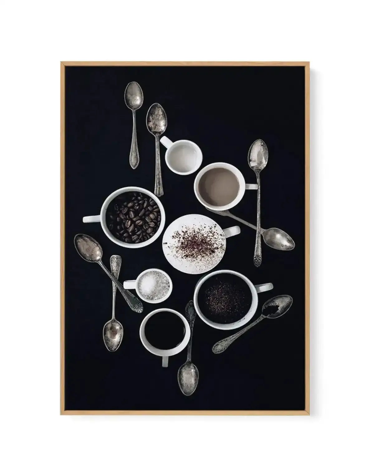 The Coffee Shot | Framed Canvas-CANVAS-You can shop wall art online with Olive et Oriel for everything from abstract art to fun kids wall art. Our beautiful modern art prints and canvas art are available from large canvas prints to wall art paintings and our proudly Australian artwork collection offers only the highest quality framed large wall art and canvas art Australia - You can buy fashion photography prints or Hampton print posters and paintings on canvas from Olive et Oriel and have them
