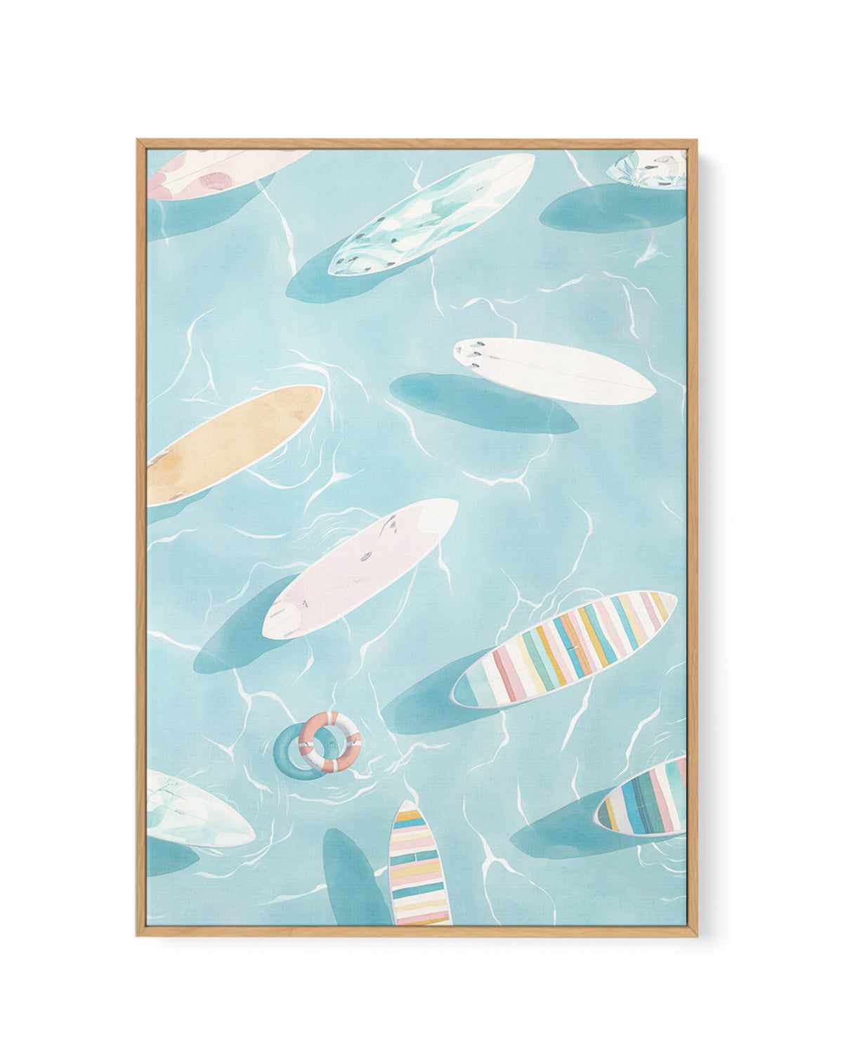 The Float II | Framed Canvas Art Print from Olive et Oriel where you can shop wallpaper and artworks online