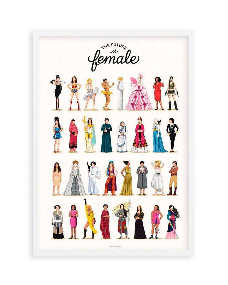 The Future Is Female | Draw Me A Song Collection Art Print