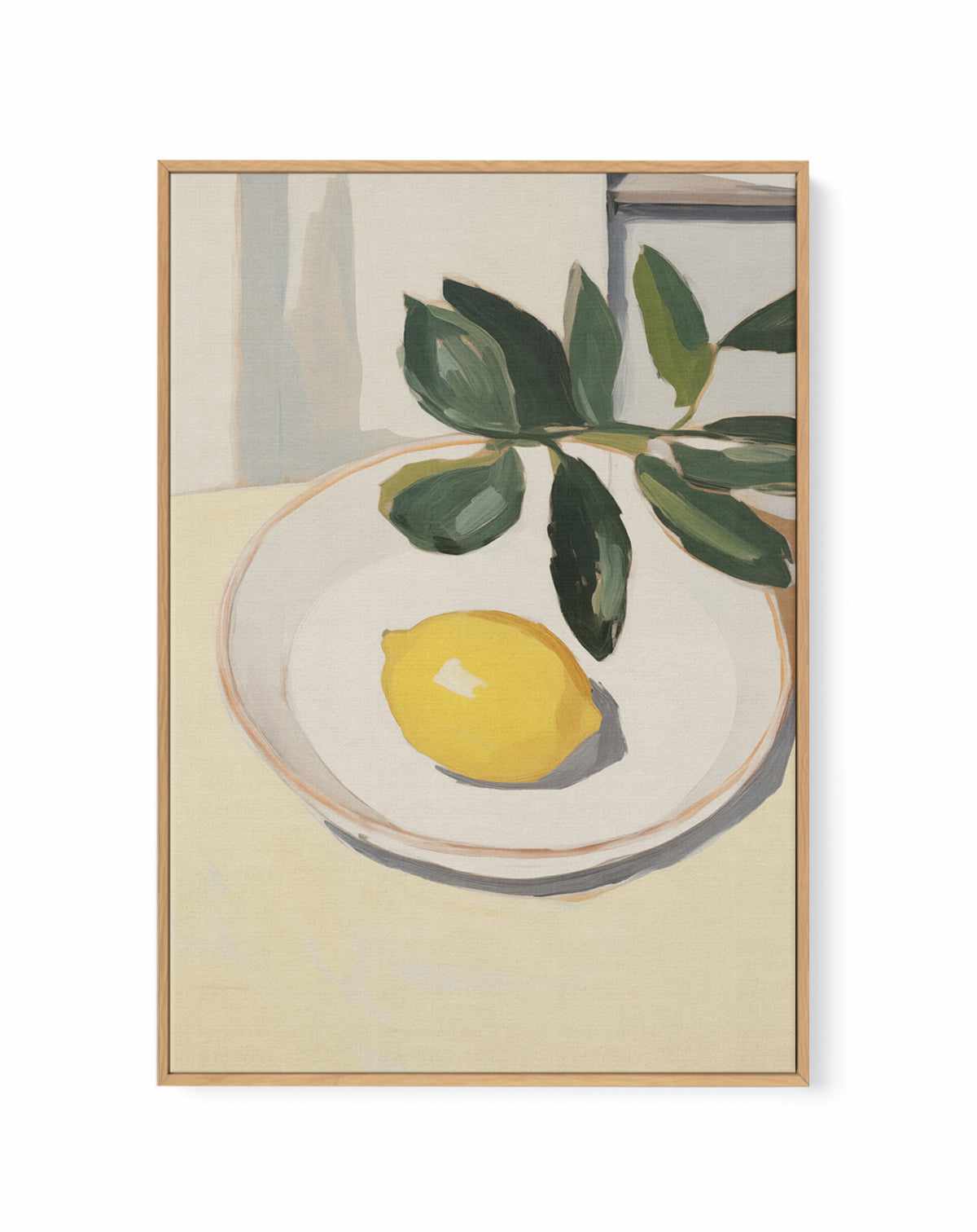 The Lemon | Framed Canvas Art Print from Olive et Oriel where you can shop wallpaper and artworks online