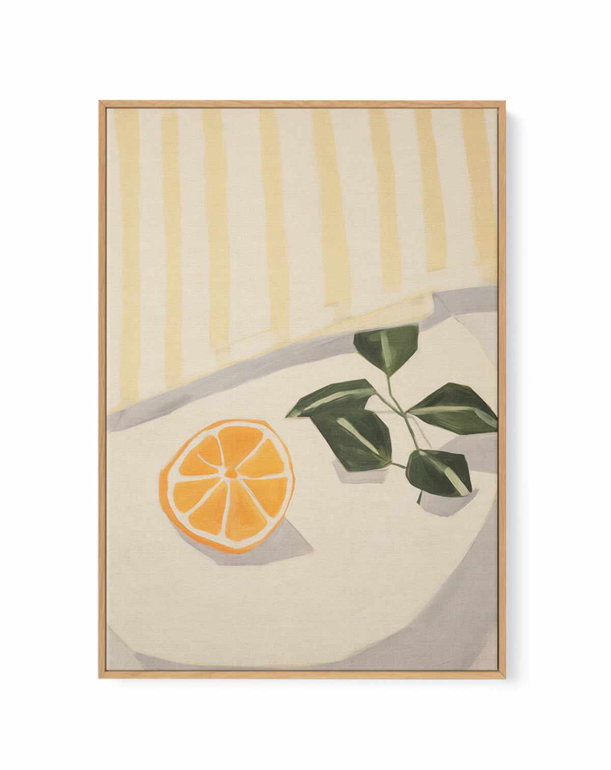 The Orange | Framed Canvas Art Print from Olive et Oriel where you can shop wallpaper and artworks online