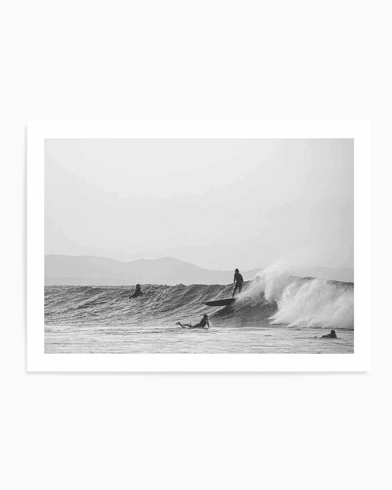 The Pass Surf I B&W Art Print