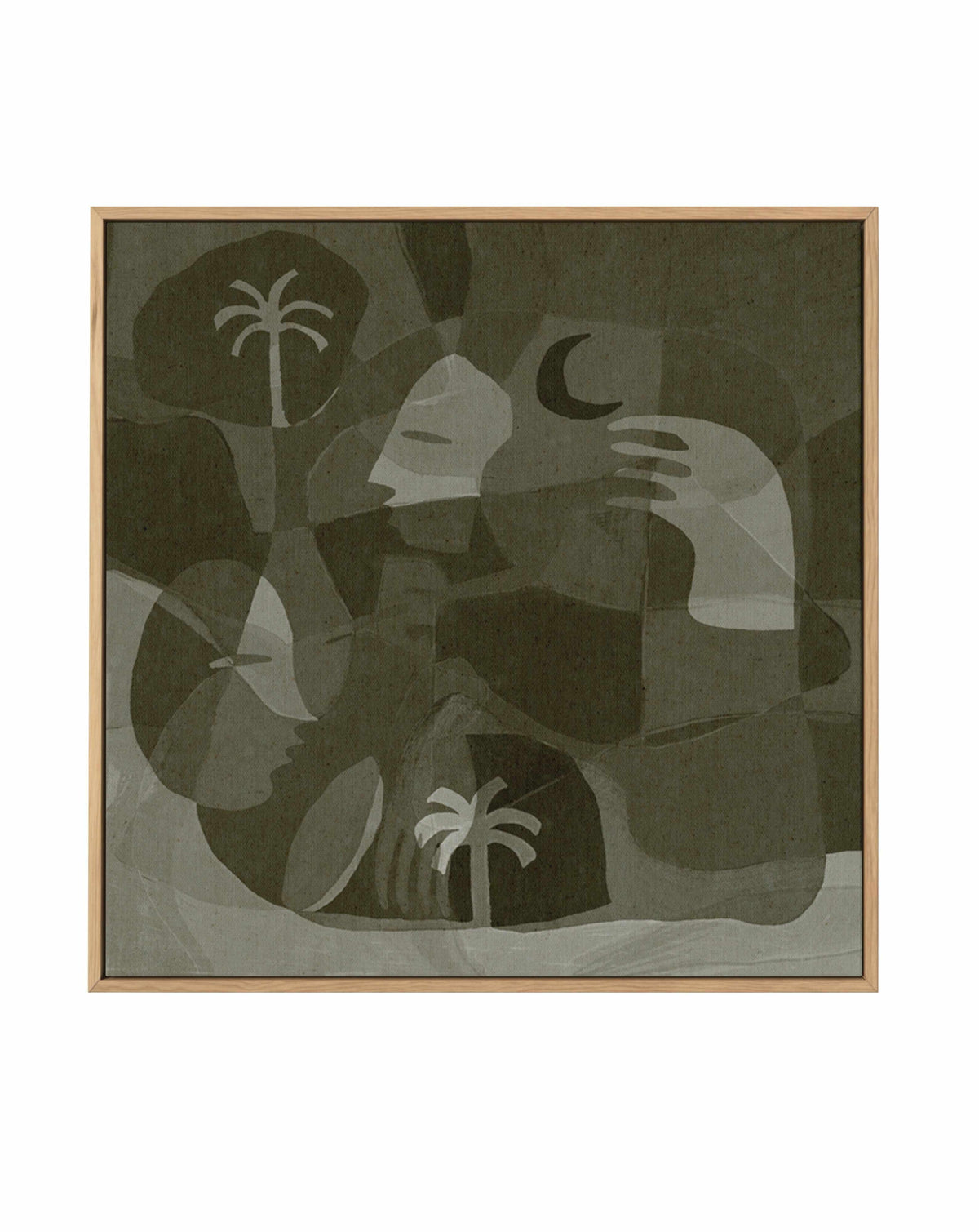 The Quiet Of Being 15 by Shatha Al Dafai | Framed Canvas Art Print from Olive et Oriel where you can shop wallpaper and artworks online