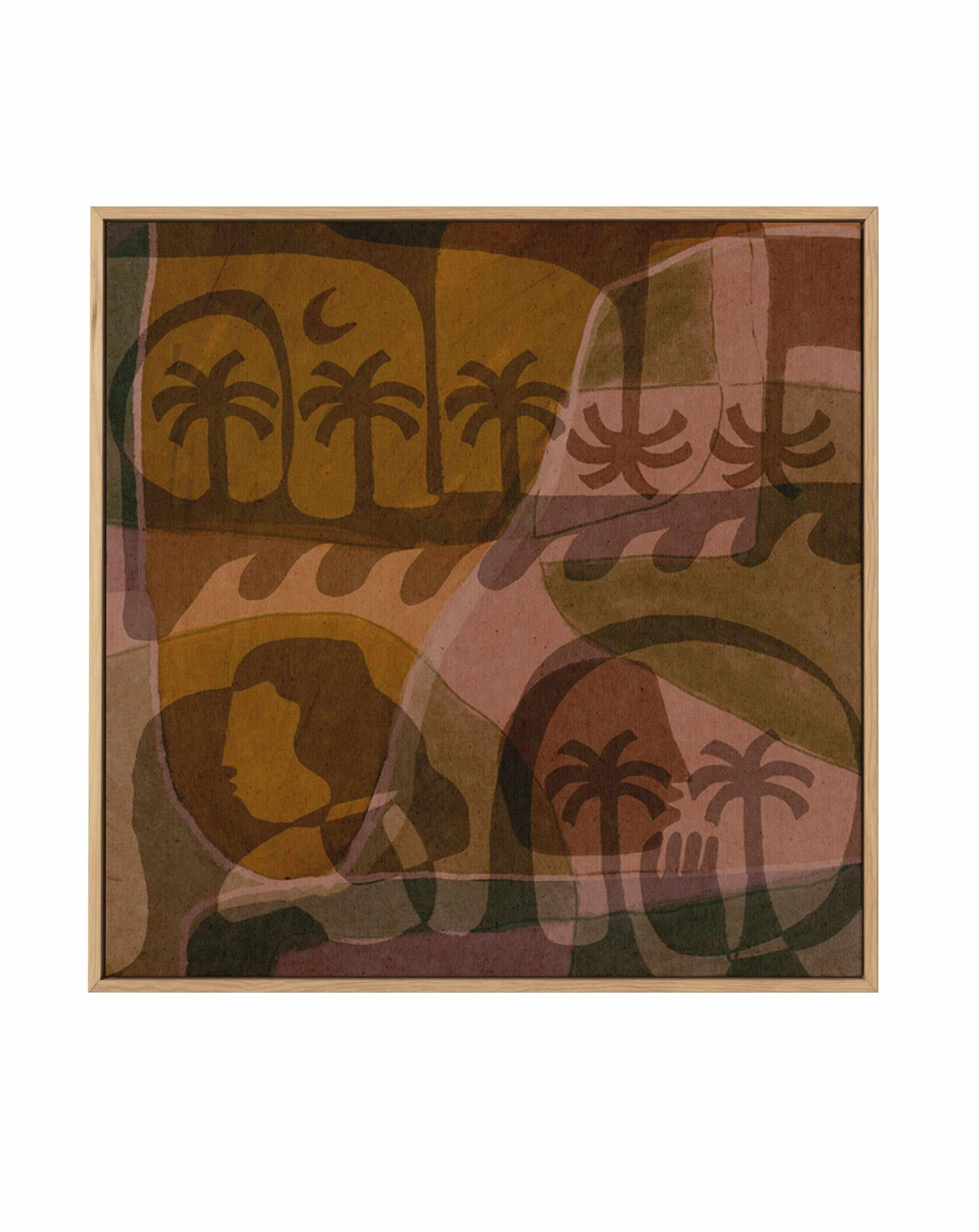 The Quiet Of Being 9 by Shatha Al Dafai | Framed Canvas Art Print from Olive et Oriel where you can shop wallpaper and artworks online