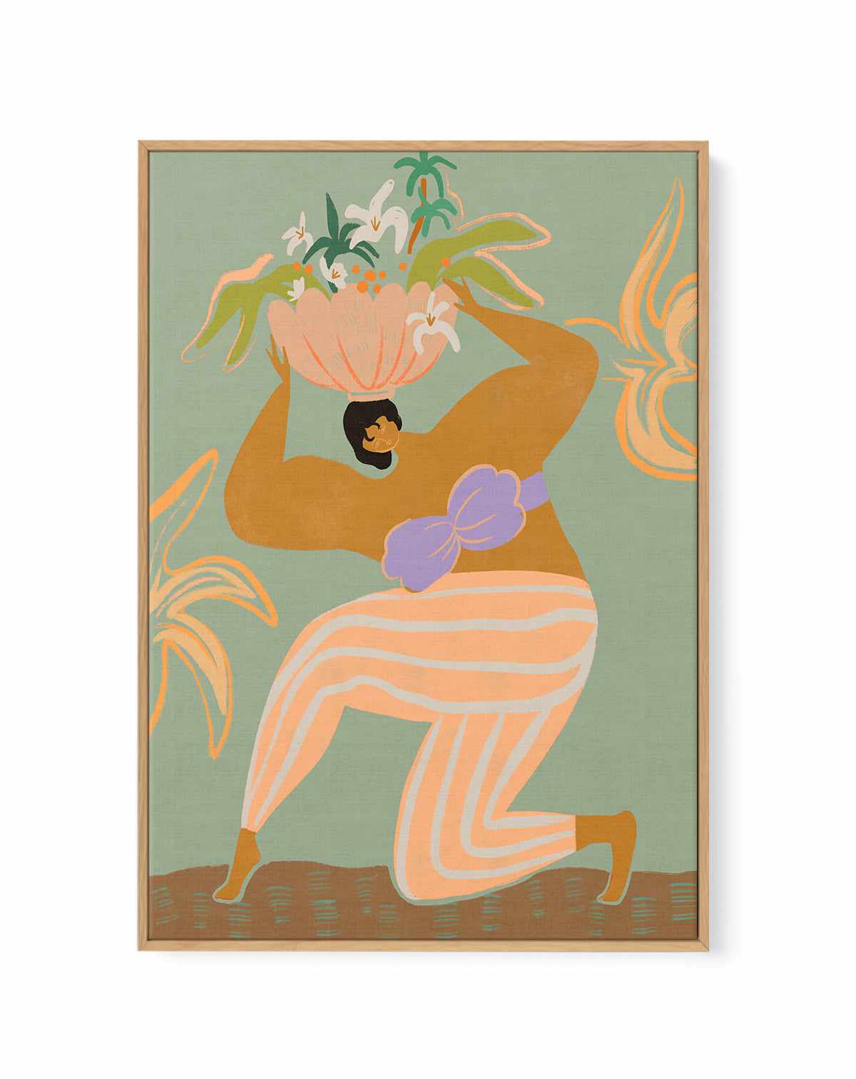 The Weight Of The World by Arty Guava | Framed Canvas Art Print from Olive et Oriel where you can shop wallpaper and artworks online