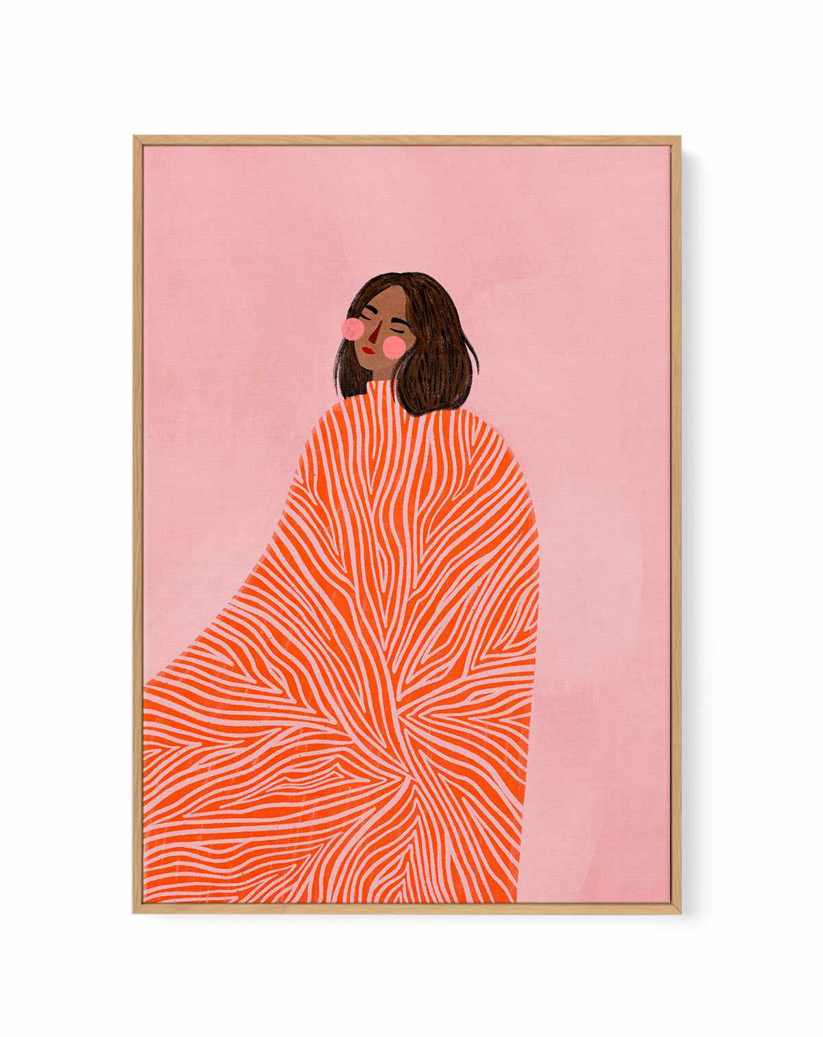 The Woman With the Swirls By Bea Muller | Framed Canvas Art Print from Olive et Oriel where you can shop wallpaper and artworks online
