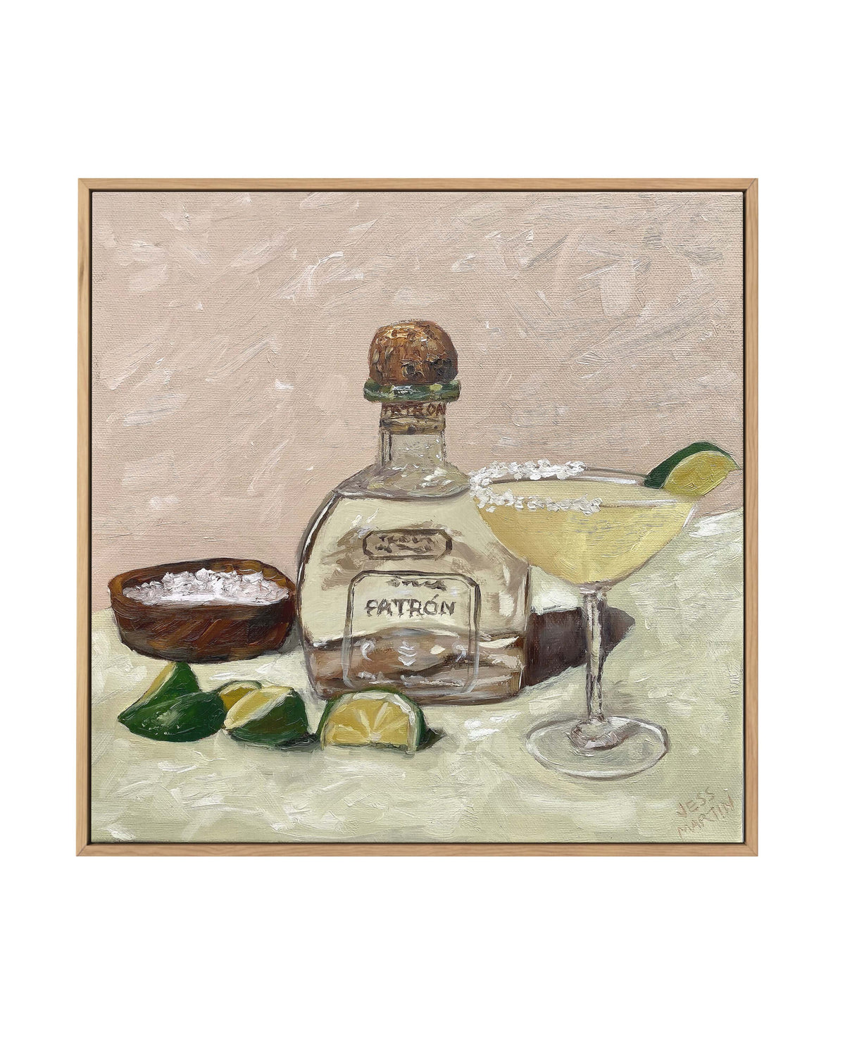 Thirsty Margarita by Jess Martin | Framed Canvas Art Print from Olive et Oriel where you can shop wallpaper and artworks online