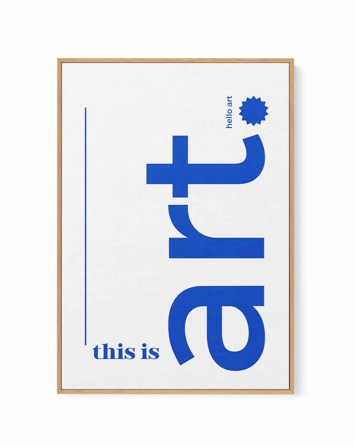 This Art (Hello Art) By Athene Fritsch | Framed Canvas Art Print from Olive et Oriel where you can shop wallpaper and artworks online