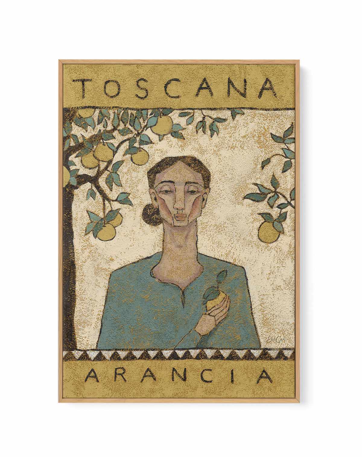 Toscana by Julie Celina | Framed Canvas Art Print from Olive et Oriel where you can shop wallpaper and artworks online