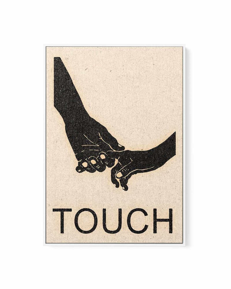 Touch by David Schmitt | Framed Canvas Art Print