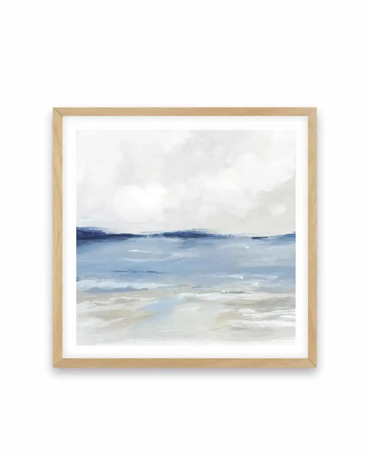 Tranquil Blue Beach Art Print from Olive et Oriel where you can shop wallpaper and artworks online