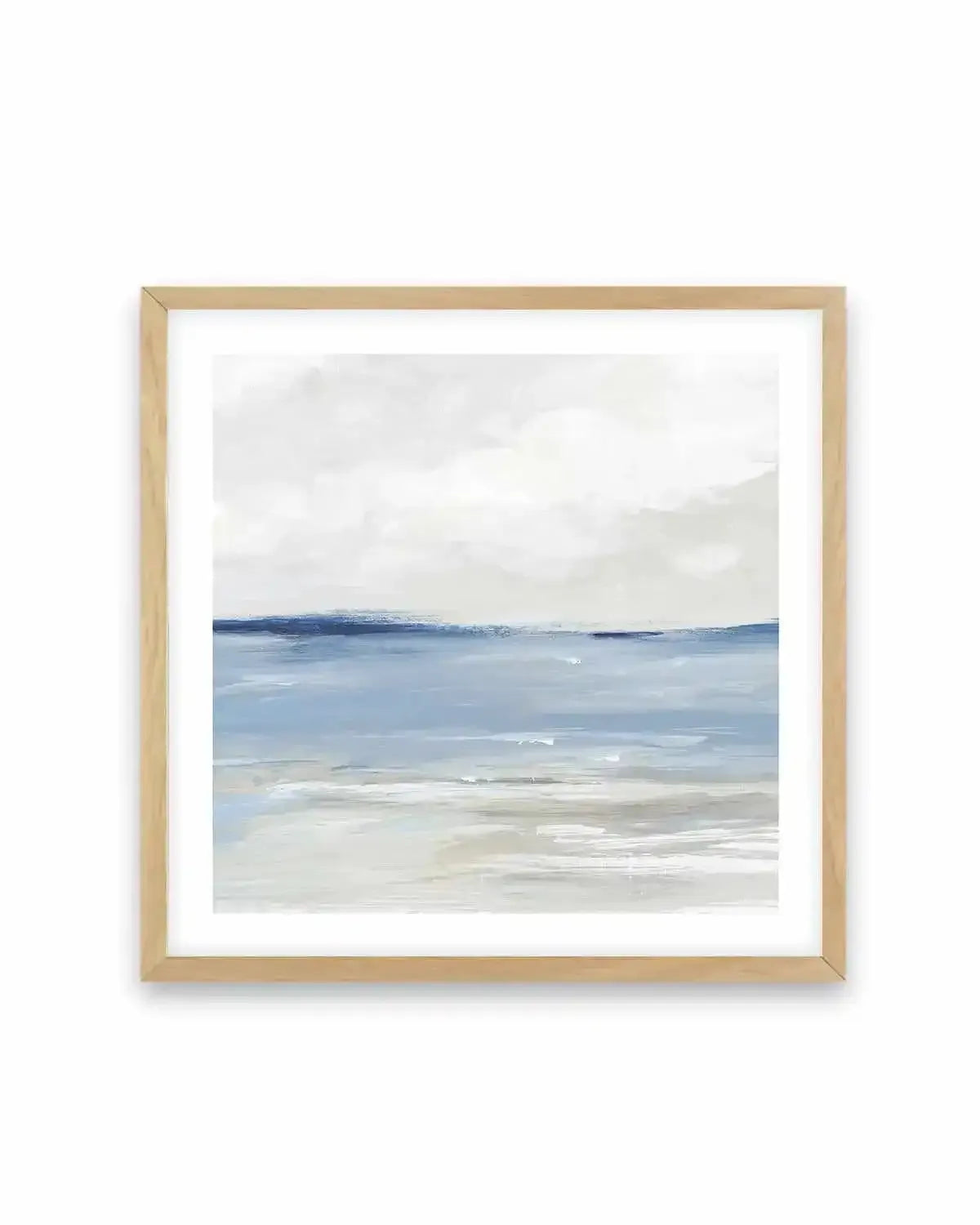 Tranquil Blue Beach Right SQ Art Print from Olive et Oriel where you can shop wallpaper and artworks online