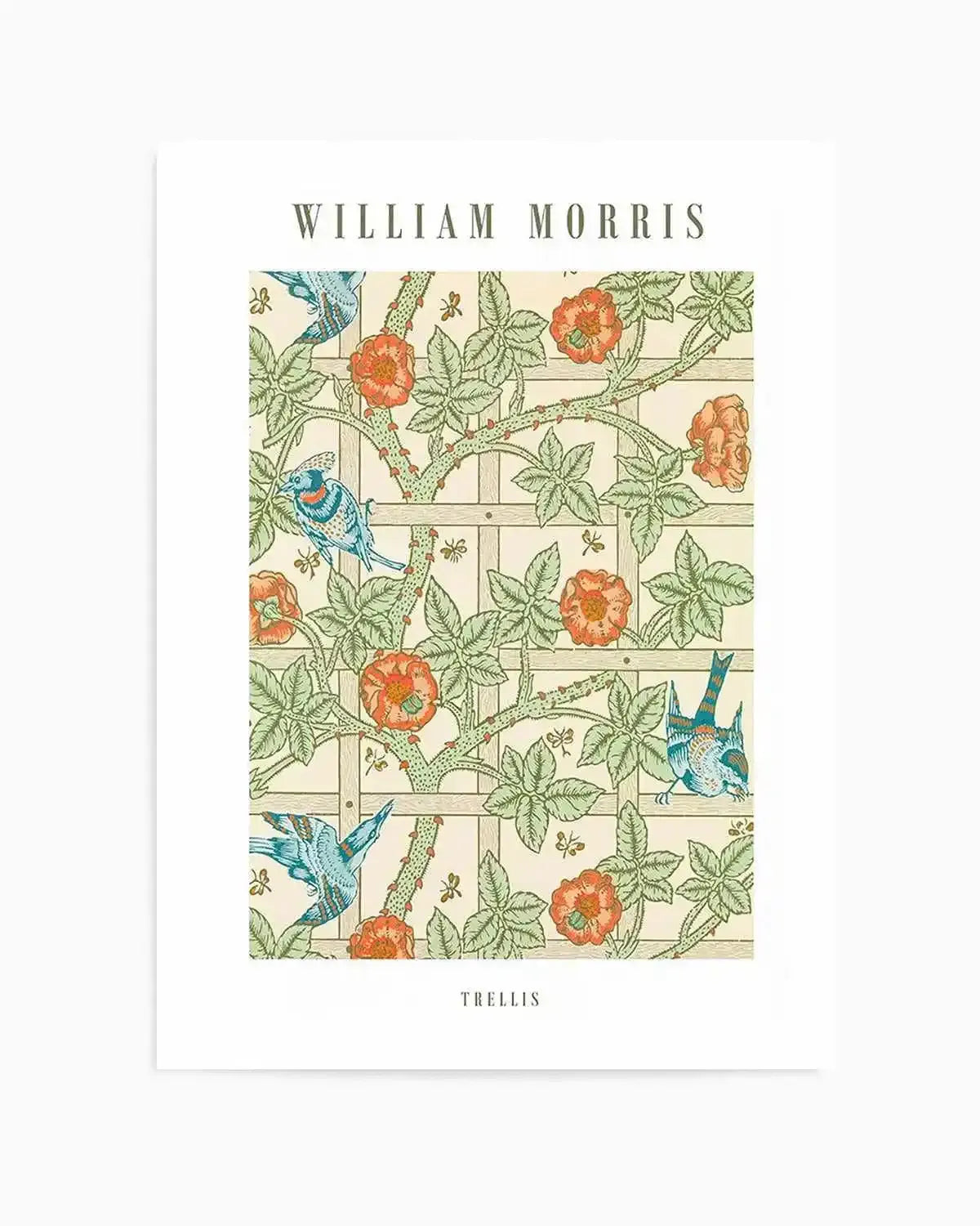 Trellis by William Morris Art Print from Olive et Oriel where you can shop wallpaper and artworks online