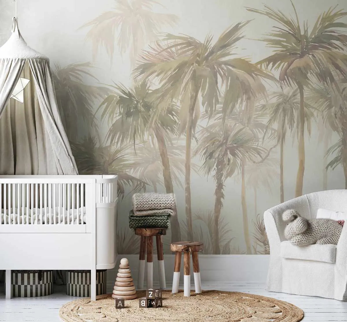 Tropical Palm Forest Wallpaper Mural-Wallpaper-Buy Kids Removable Wallpaper Online Our Custom Made Children’s Wallpapers Are A Fun Way To Decorate And Enhance Boys Bedroom Decor And Girls Bedrooms They Are An Amazing Addition To Your Kids Bedroom Walls Our Collection of Kids Wallpaper Is Sure To Transform Your Kids Rooms Interior Style From Pink Wallpaper To Dinosaur Wallpaper Even Marble Wallpapers For Teen Boys Shop Peel And Stick Wallpaper Online Today With Olive et Oriel