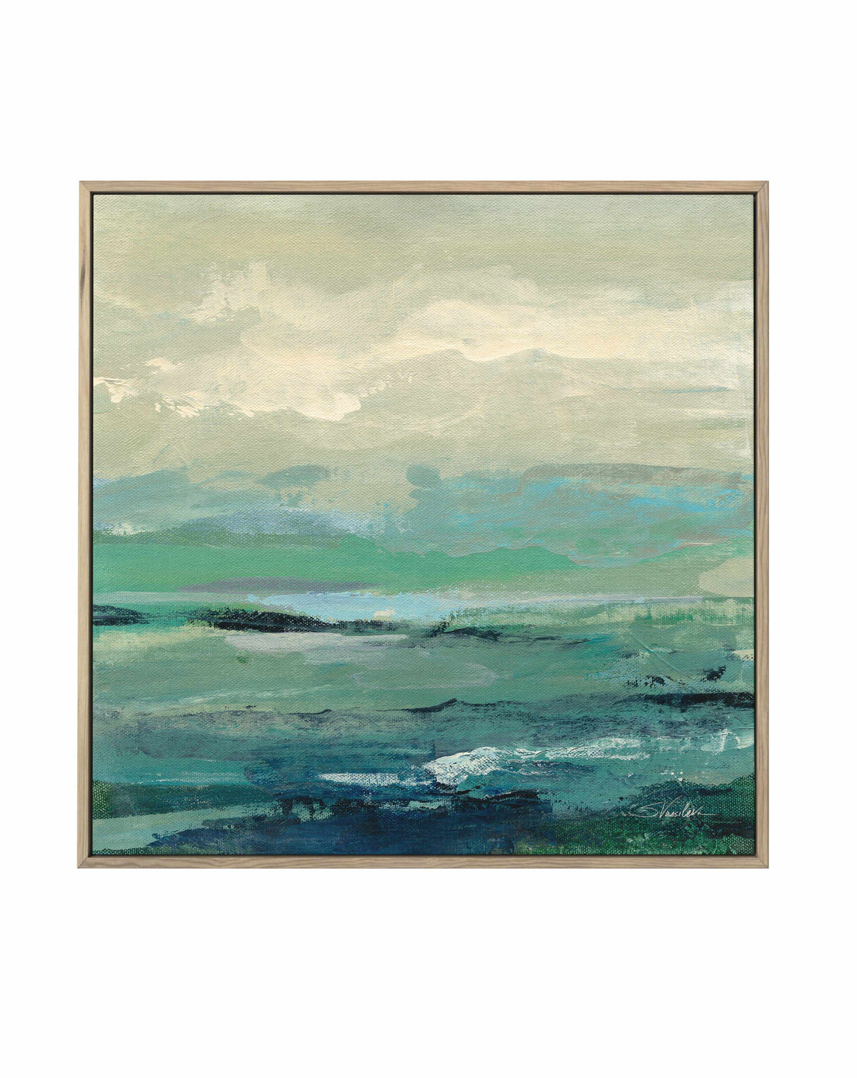 Turquoise Bay I | Framed Canvas Art Print from Olive et Oriel where you can shop wallpaper and artworks online