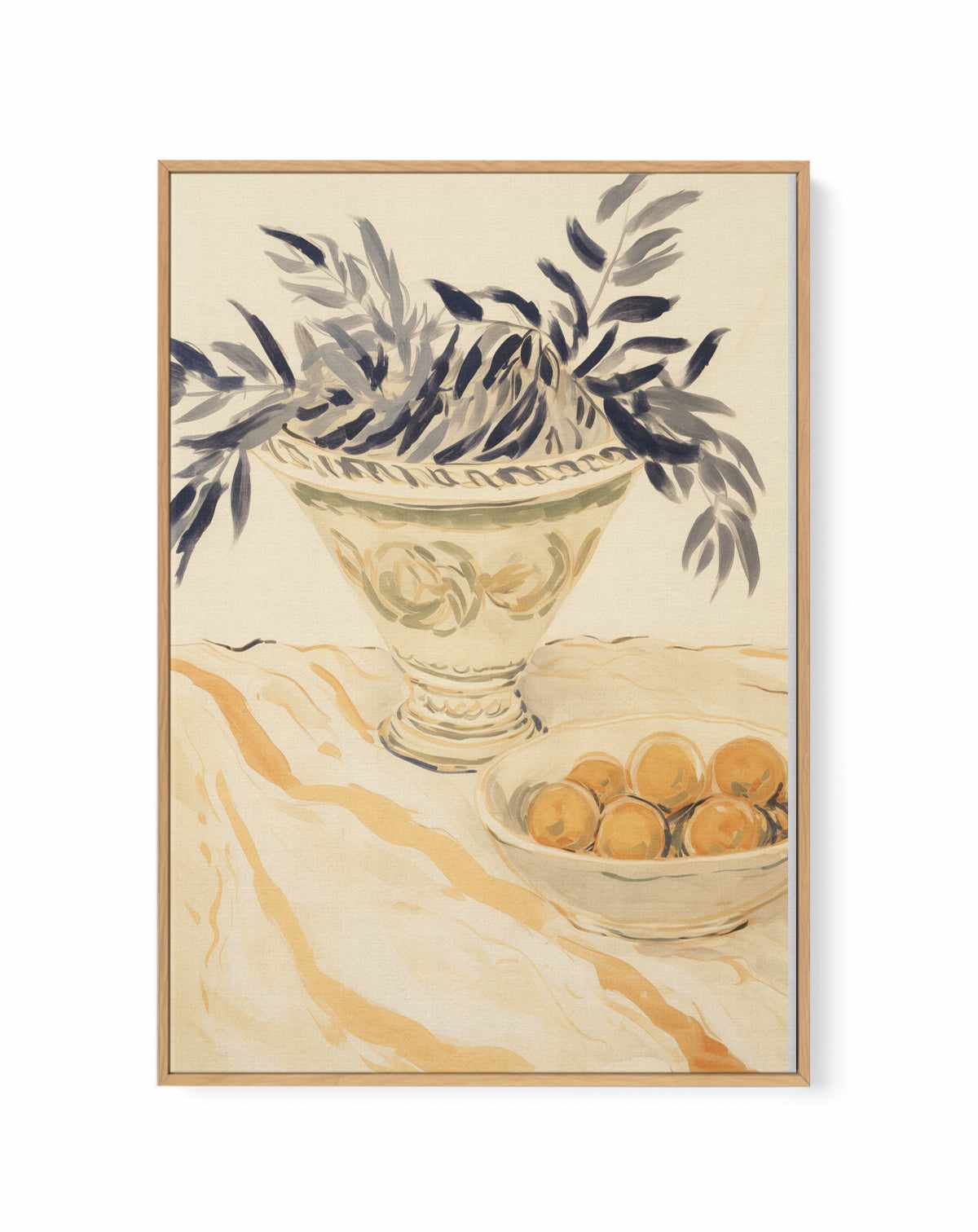 Tuscan Mornings No I | Framed Canvas Art Print from Olive et Oriel where you can shop wallpaper and artworks online