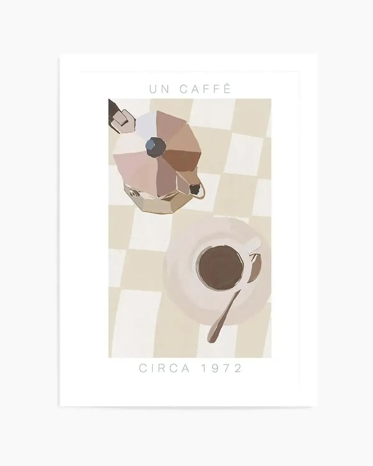 Un Caffe Art Print from Olive et Oriel where you can shop wallpaper and artworks online