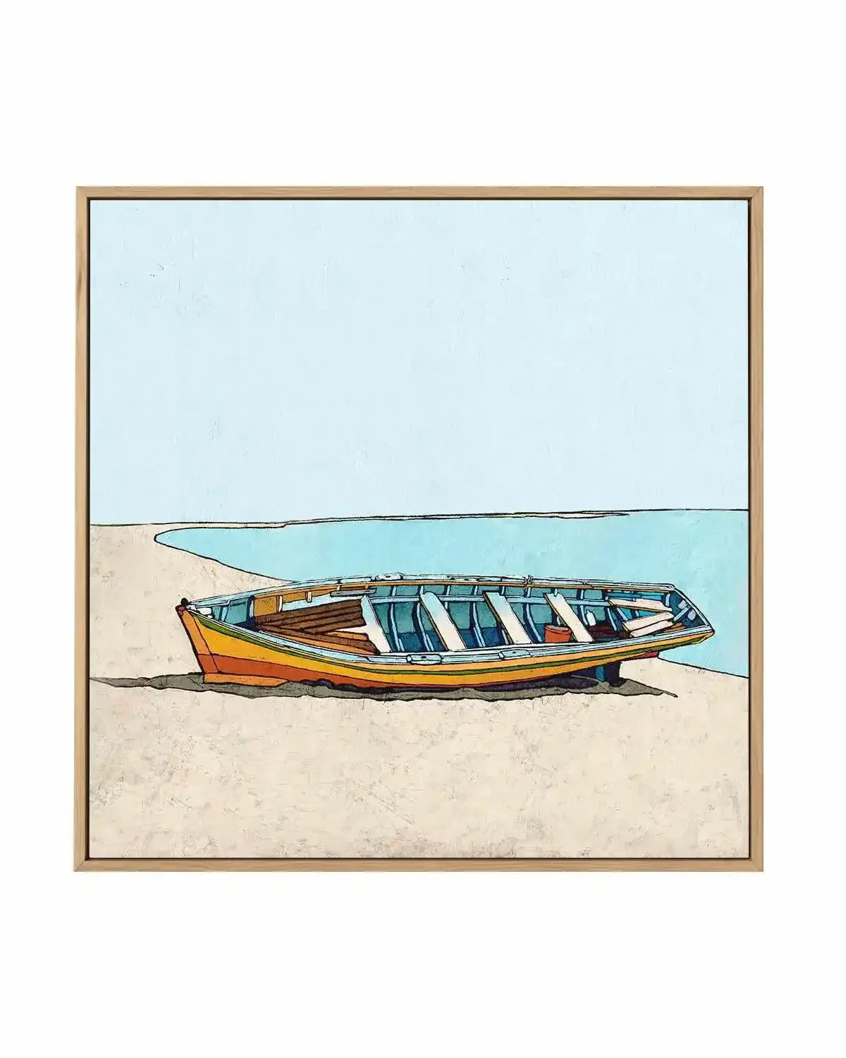 Under Clear Sky | Framed Canvas Art Print from Olive et Oriel where you can shop wallpaper and artworks online
