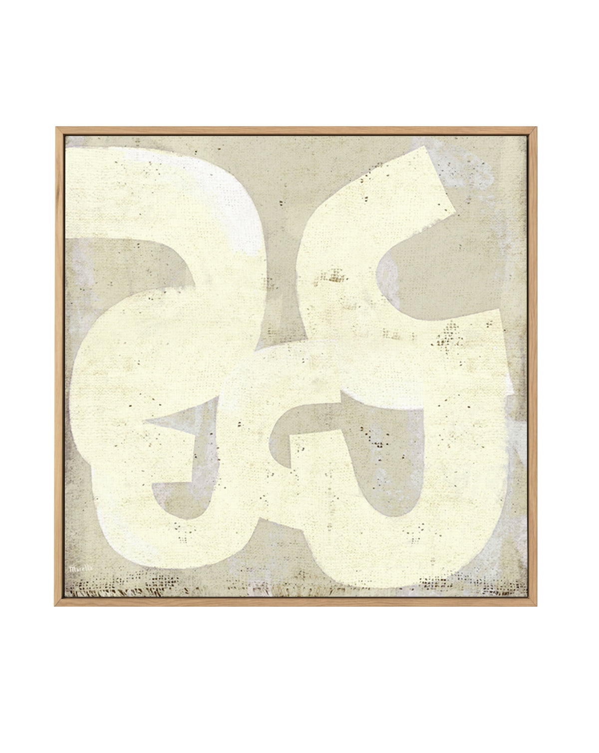 Untitled Neutrals 1 by Marco Marella | Framed Canvas Wall Art