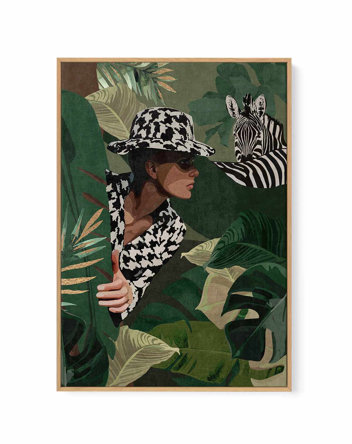 Vogel Zebra Kazayagi By Emel Tunaboylu | Framed Canvas Art Print from Olive et Oriel where you can shop wallpaper and artworks online