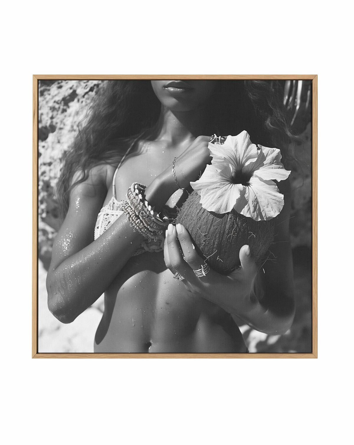 Wahine II | Framed Canvas Art Print from Olive et Oriel where you can shop wallpaper and artworks online